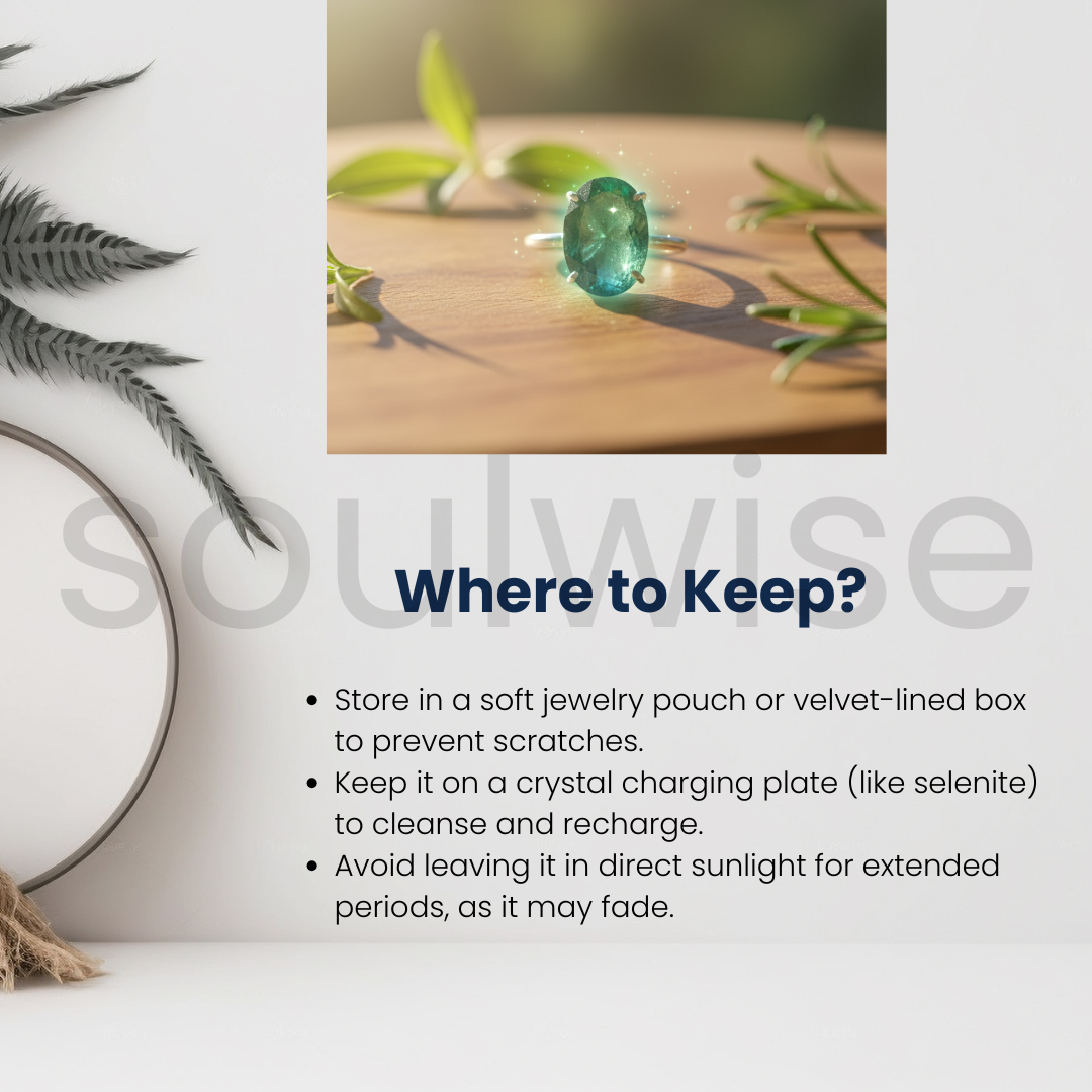 Green Aventurine Gemstone Ring – Natural Crystal Ring in Sterling Silver, Handmade Healing Stone Jewelry for Women – Boho, Spiritual & Elegant
