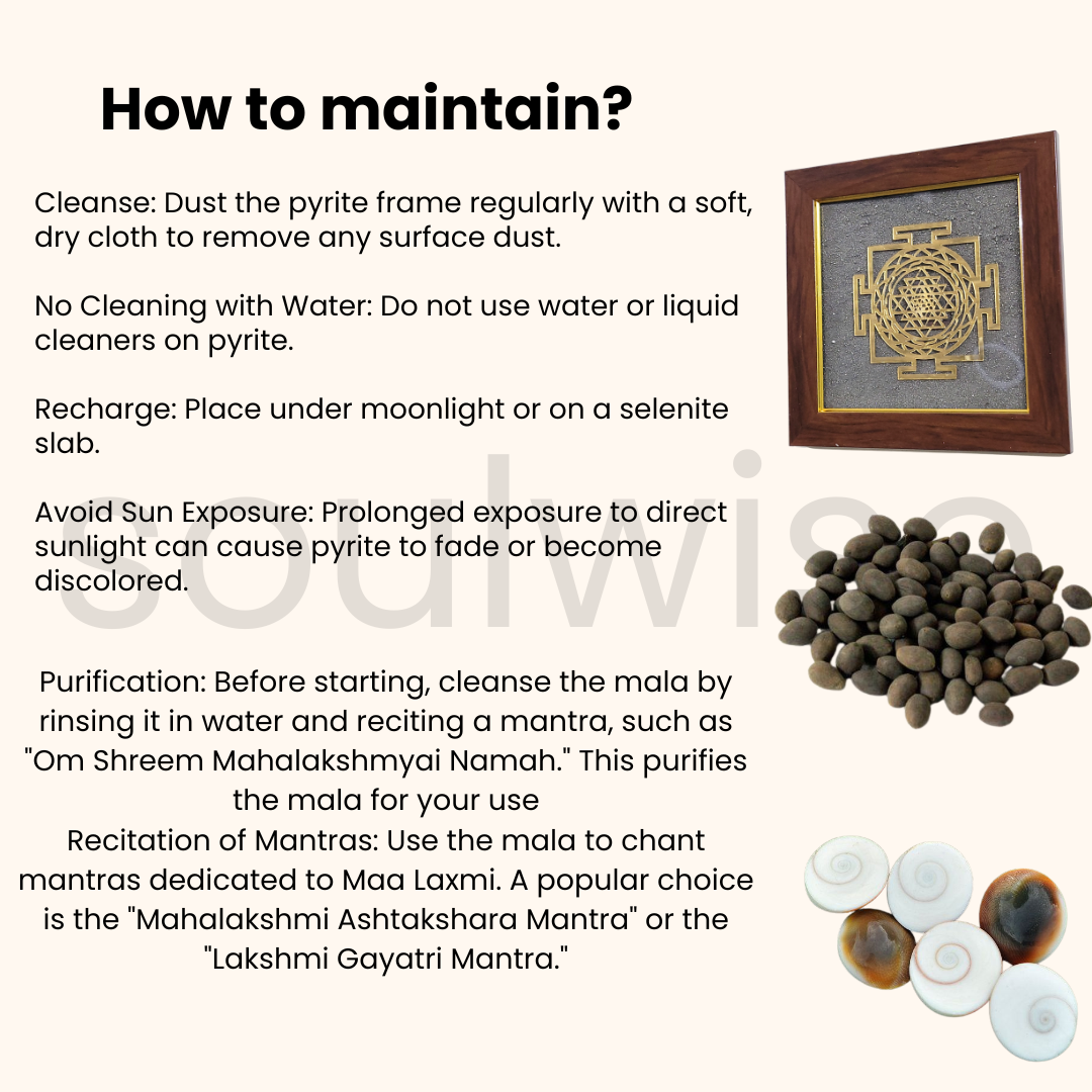 Diwali Spiritual Combo – Gomti Chakra Set of 11 + Kamal Gatta Mala + Shree Yantra Frame | Energized Pooja Items for Wealth, Prosperity & Protection | Vastu Gifts for Home, Office & Mandir