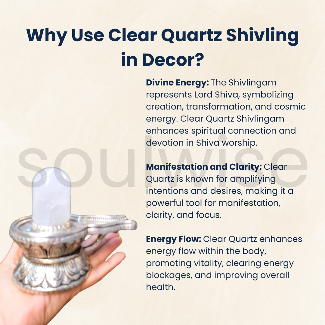 Premium Clear Quartz Shivaling with Silver Plated Base - 600g Sacred Spiritual Artifact for Meditation & Worship. 📿𝗦𝗵𝗿𝗮𝘃𝗮𝗻 𝗦𝗽𝗲𝗰𝗶𝗮𝗹📿