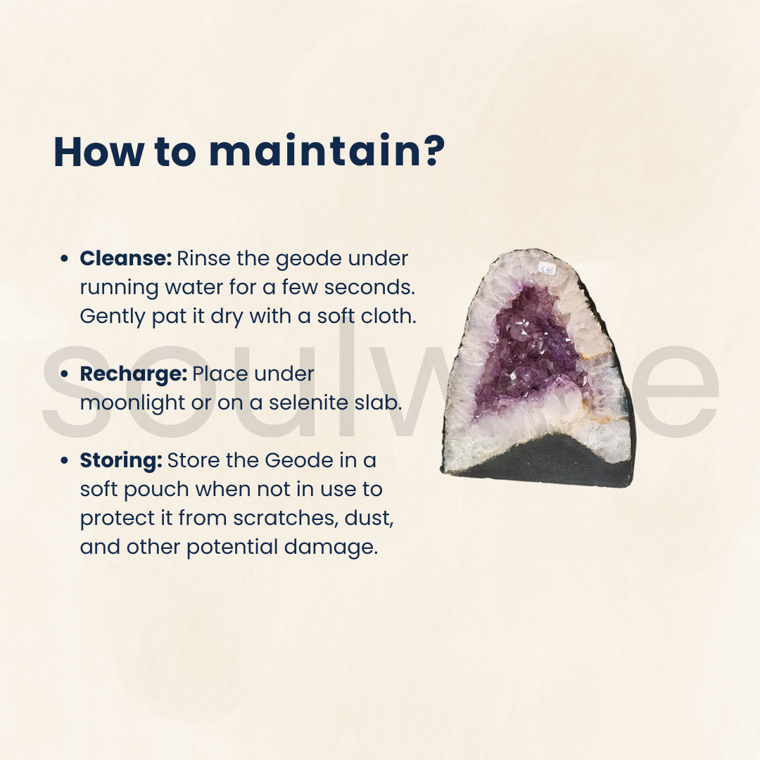 Amethyst Geode – 8" Natural Self-Standing Crystal Cluster, 5.3 kg – Healing Stone for Home Decor, Meditation, Energy Cleansing & Reiki