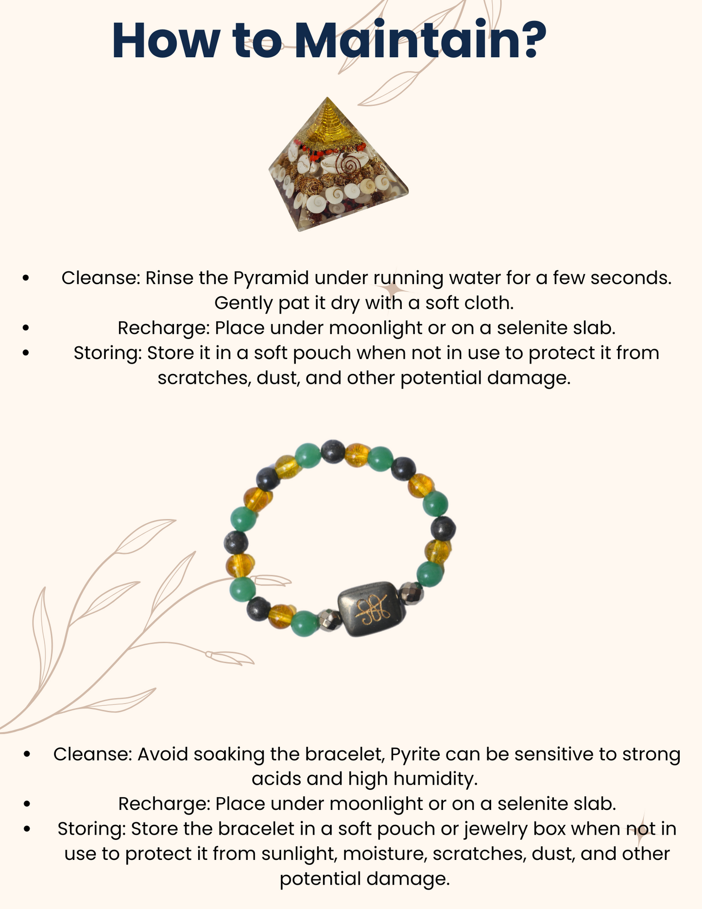 Soulwise Rakhi Gift for Brother Zibu Wealth Bracelet with Certified Pyrite, Green Aventurine & Citrine Crystals (8mm) + Laxmi Pyramid Combo.
