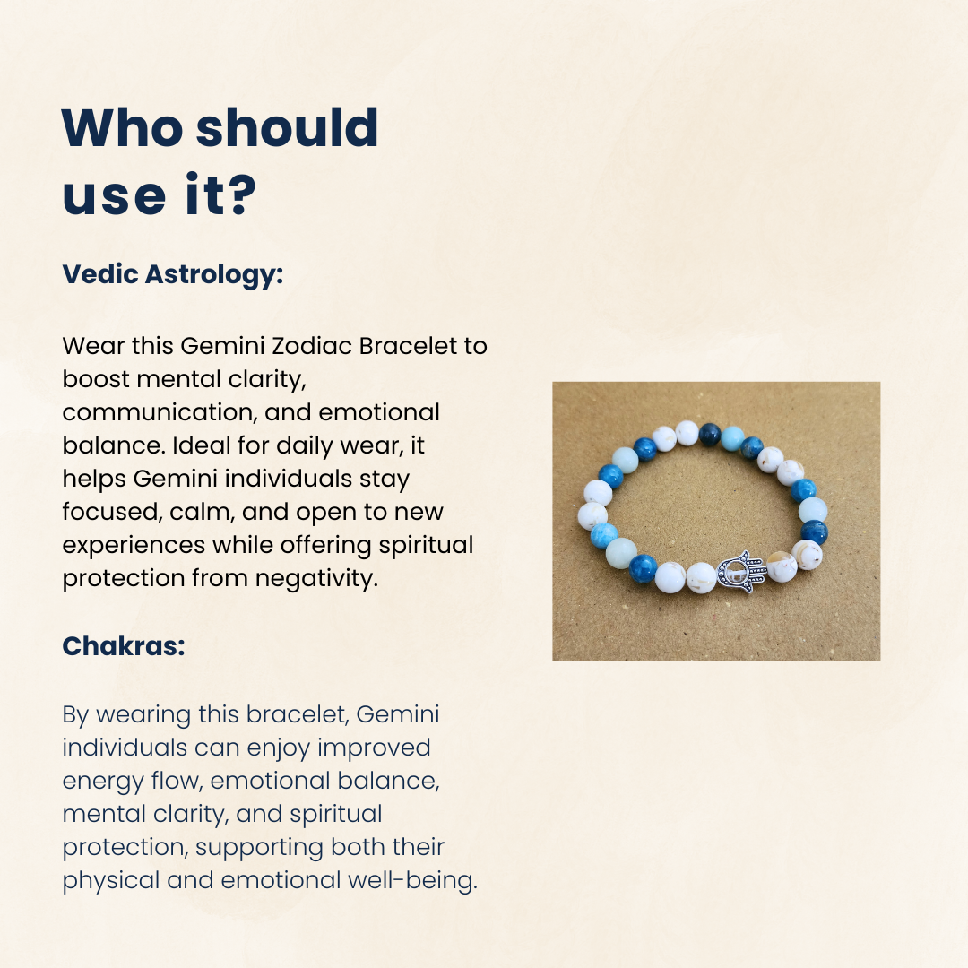 जेमिनी हीलिंग ब्रेसलेट
