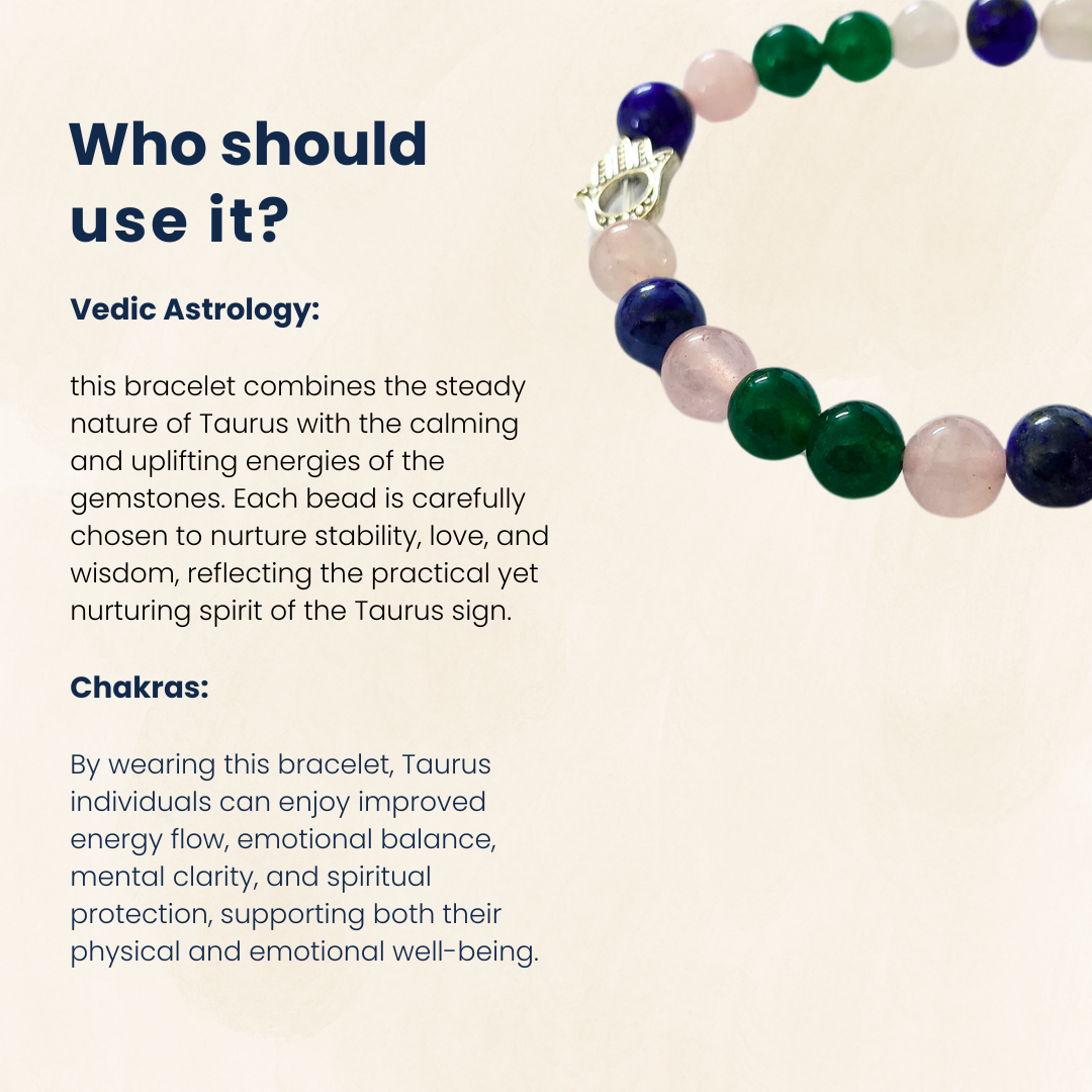 वृषभ हीलिंग ब्रेसलेट