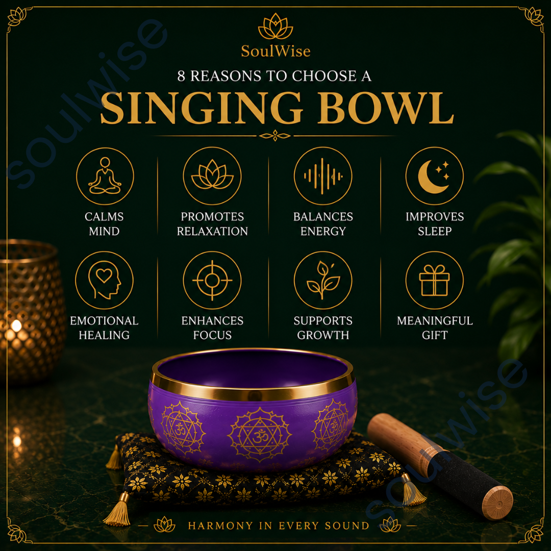 Singing Bowl 4 inch,Set for Meditation, Sound Healing & Mindfulness | Handcrafted Tibetan Meditation Bowl with Striker & Cushion