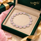 Natural Rose Quartz Chain Bracelet – Pink Healing Crystal Jewelry for Love, Self-Love, Emotional Balance, Relationship Harmony, Heart Chakra & Positive Energy | Elegant Bracelet for Women & Girls