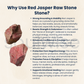 Red Jasper Raw Natural Crystal – Unpolished Healing Stone for Strength, Stability & Grounding Energy (50g)