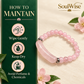Natural Rose Quartz 8mm Beaded Bracelet with Center Charm – Pink Healing Crystal Bracelet for Love, Self-Love, Emotional Balance, Heart Chakra, Relationship Harmony & Positive Energy | Unisex Spiritual Jewelry
