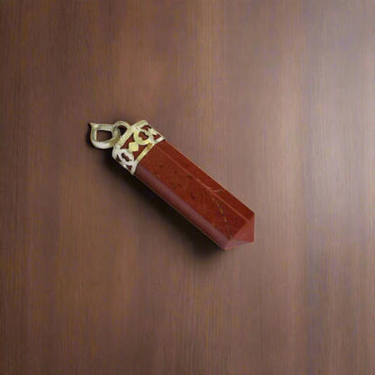 Natural Crystal Point Pendant – Healing Gemstone Necklace for Protection, Energy Balance & Spiritual Growth