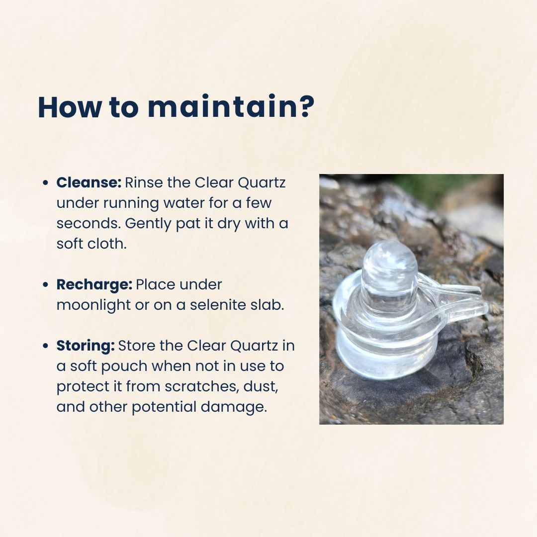 Clear Quartz Shivalingam