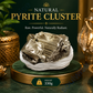Natural Pyrite Cluster Raw Crystal Stone – Authentic Golden Fool’s Gold for Prosperity, Protection & Positive Energy (60g)