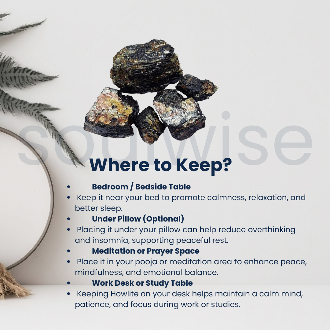 Black Tourmaline Raw Natural Stone – Unpolished Protection Crystal for Grounding, Energy Shield & Negativity Protection (50g)