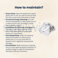 Howlite Raw Natural Stone – Unpolished Healing Crystal for Calmness, Patience & Emotional Balance | Stress Relief & Sleep Support Stone (50g)
