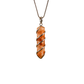 Natural Sunstone Spiral Crystal Pendant – Healing Stone Necklace for Positive Energy, Confidence, Chakra Healing & Spiritual Growth