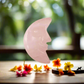 Soulwise Rose Quartz Natural Crystal Pink Crescent Moon Stone – Hand-Polished Half Moon Shape for Healing, Jewelry Making, Chakra Balancing & Decor – 1 Piece