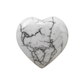 Howlite Heart Shaped Stone, Marble Pattern, Natural Crystal, Decorative Piece