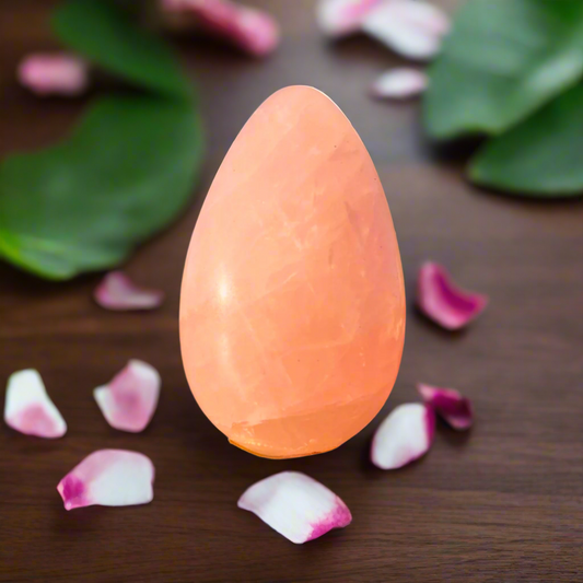 Soulwise Rose Quartz Crystal Egg – Natural Polished Gemstone for Energy Healing, Meditation & Decorative Display