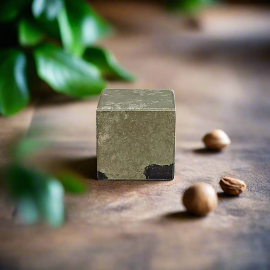Natural Pyrite Cube – Raw Fool’s Gold Crystal – 1 Inch