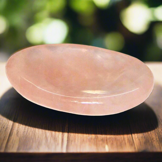 Soulwise Rose Quartz Worry Stone – Natural Thumb Stone for Anxiety Relief, Pocket Crystal for Stress & Self-Love.