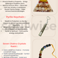 Rakhi Gift Combo for Brother – Pyrite Druzy Ethnic Pipe Keychain (5.5"), Designer 7 Chakra Rakhi, Laxmi Abundance Crystal Pyramid – for wealth, money and growth.