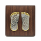 Soulwise Diwali Special Laxmi Charan Paduka | Silver & Gold-Plated Divine Footprints for Wealth & Prosperity | Auspicious Puja Decor for Home, Mandir & Gift.