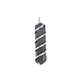 Hematite Spiral Pendant – Natural Healing Crystal Necklace for Financial Success, Protection & Good Fortune