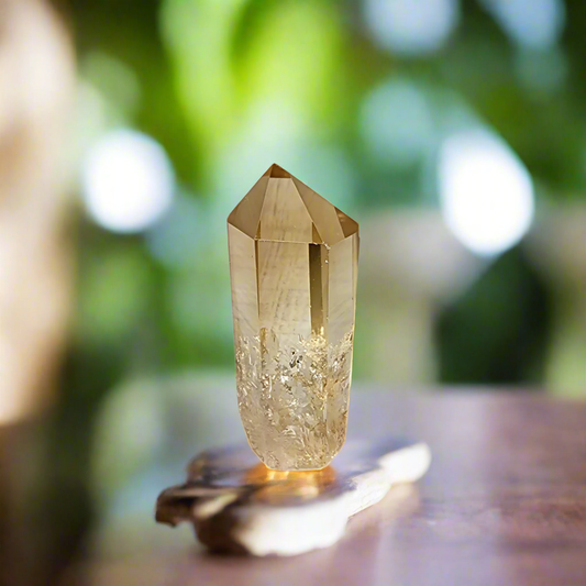 Natural Polished Citrine Point/Tower