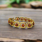 5 Mukhi Rudraksha Gold Tone Bracelet, Certified