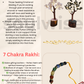 Soulwise Rakhi Gift for Brother – Rose Quartz & Pyrite Crystal Tree Set with Wooden Base (6") + Designer 7 Chakra Healing Stone Rakhi – Raksha Bandhan Special Combo Gift.
