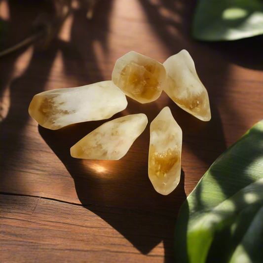 Citrine Natural Points Tumble (6pcs)