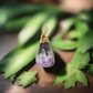 Soulwise Natural Raw Chevron Amethyst Stone Pendant for Healing & Meditation | Rough Cut Purple Crystal Locket for Women & Men (Golden).