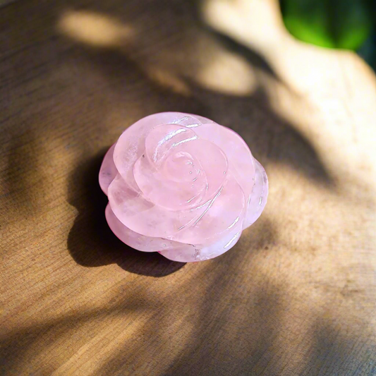 Rose Quartz Flower Decor