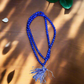 Soulwise Blue Agate 8mm Jaap Mala with 108+1 Beads – Natural Healing Crystal for Meditation, Chanting, Spiritual Balance & Energy Alignment
