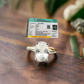 Clear Quartz Gemstone Ring, Certified, Adjustable