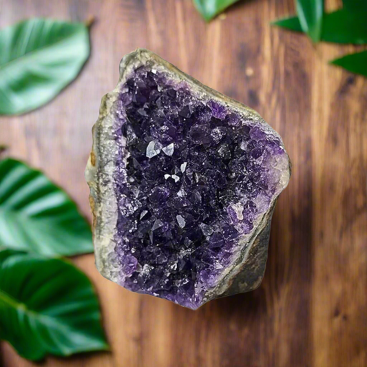 Amethyst Quartz Gemstone Cluster for Home Decor, Table Decor ,Crystal Gift, 7x7 cm.