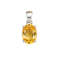 Natural Citrine Gemstone Pendant – Oval-Cut Abundance & Success Crystal Jewellery