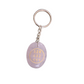 Rose Quartz Angelic Symbol Keychain – Healing Crystal Keyring with Angel Numbers 528, 432, 111 – Energy Frequency Charm for Love, Protection & Spiritual Awakening.