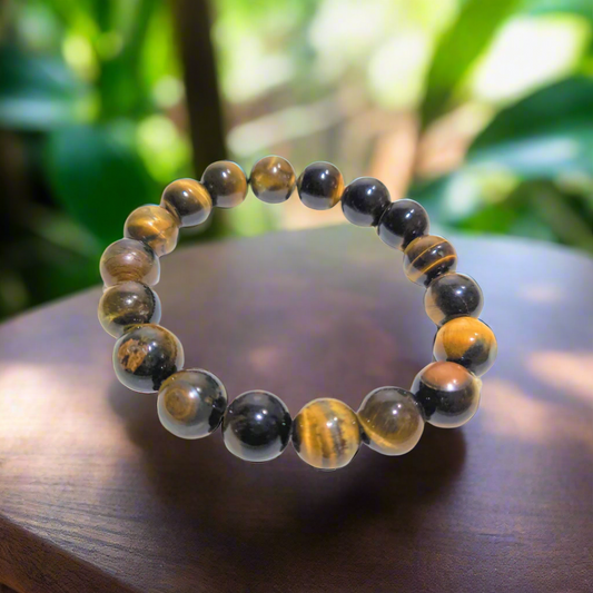 टाइगर आई ब्रेसलेट 10मिमी