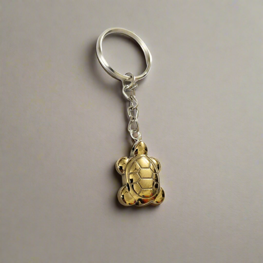 Pyrite Tortoise Keychain Certified