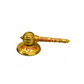 Siddh Hanuman Ji Gada with Stand 3 Inch – Golden-Plated Metal Base, Symbol of Strength & Protection | Diwali Gift