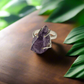 Raw Amethyst Crystal Ring – Natural Uncut Stone in Silver – Adjustable Handmade Ring – Healing Crystal Jewelry for Women & Men