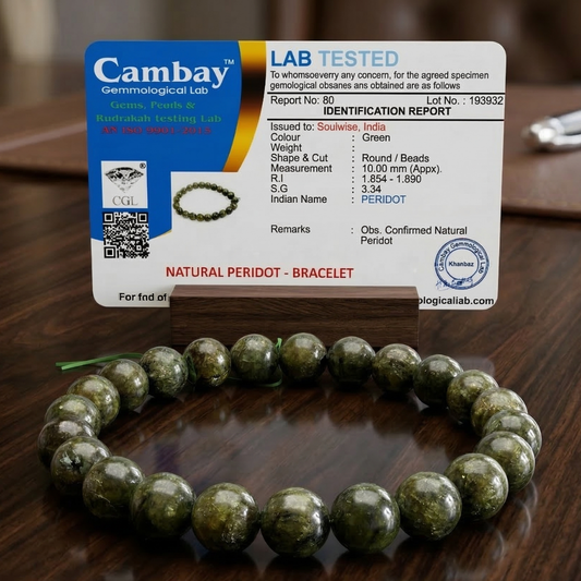 A+ Quality Natural Peridot Gemstone Bracelet – positivity, prosperity, and emotional balance,Premium Green Crystal Beads