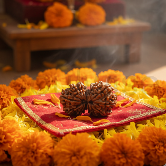 Antique Collector Size, 14 Mukhi Gauri‑Shankar Rudraksha (Nepali Origin, Premium Bead).