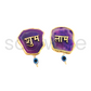 Shubh Labh Door Hanging – Natural Mix Agate Crystal (Random Color)(1 Pair).