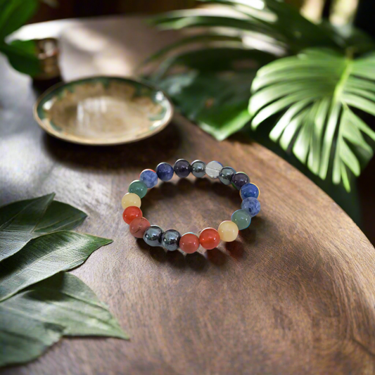 7 Chakra Healing Crystal Bracelet 10mm