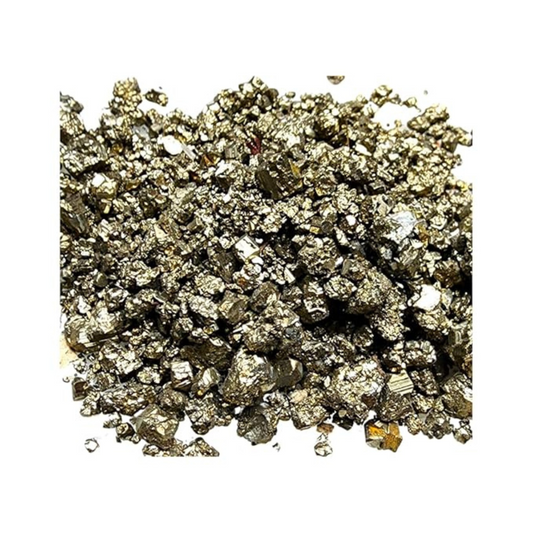 Soulwise Natural Pyrite chunks, for positive energy flow, Manifest money and Abundance, boost confidence, personal power, decor and gift (20g)