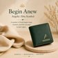 Men's Wallet with Begin Anew Angelic Zibu Symbol – Premium Vegan Leather Wallet for New Beginnings, Success & Positive Transformation