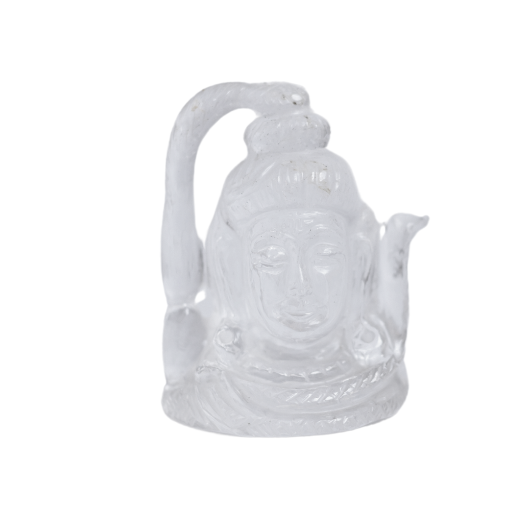 Clear Quartz Lord Shiva Idol