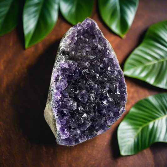 Natural Amethyst Quartz Gemstone Cluster – 10 cm, 700g | Healing Crystal for Protection, Meditation & Home Décor | Raw Energy Stone Gift