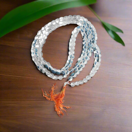 Clear Quartz Jaap Mala Necklace