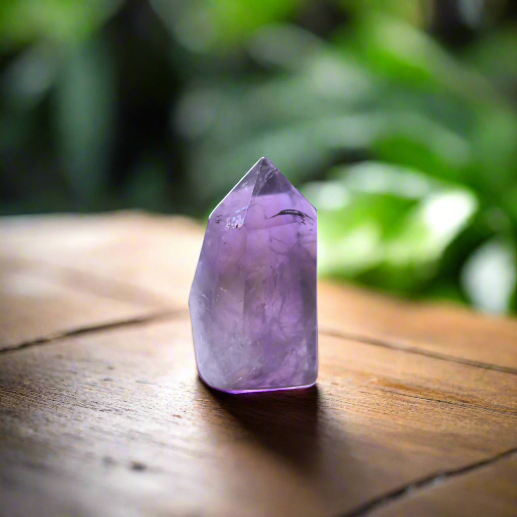 Amethyst Crystal Natual Polished Point